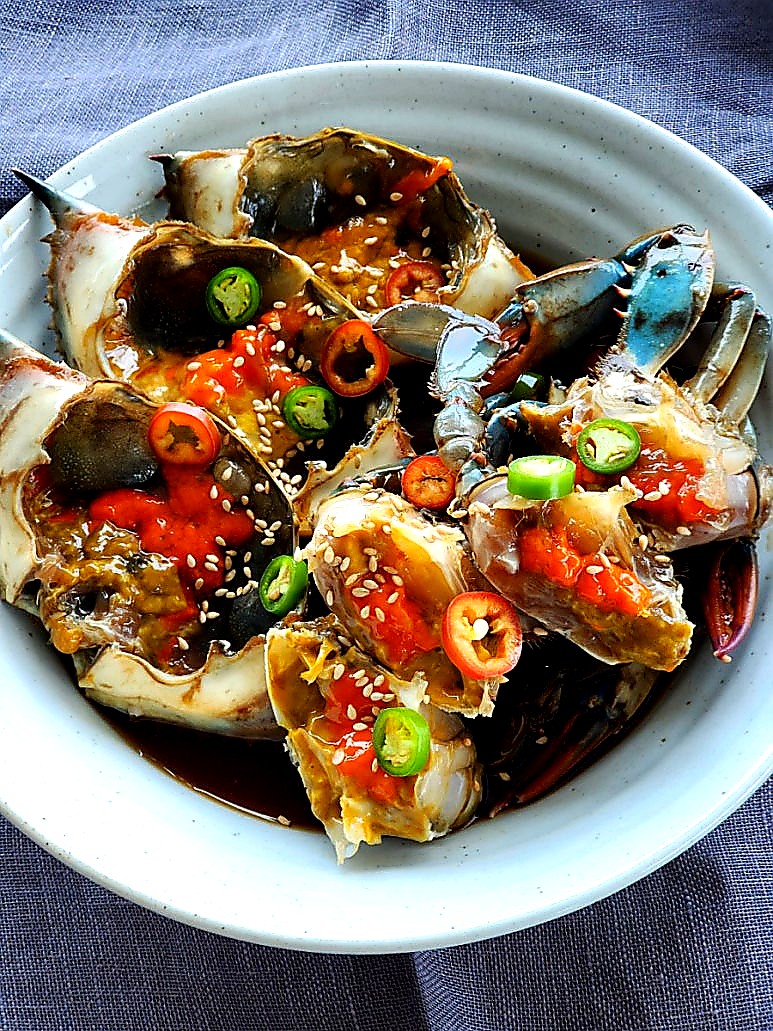The Rice Thief: Soy-Marinated Blue Crab