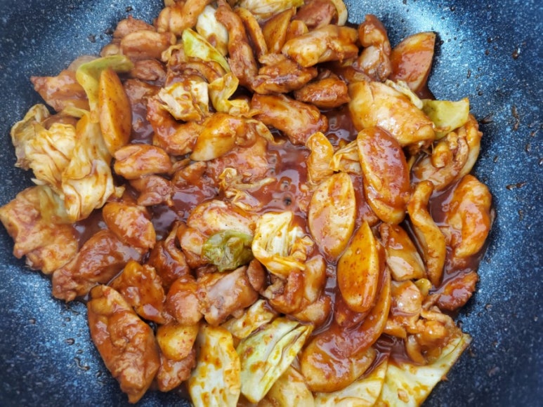 Stir frying